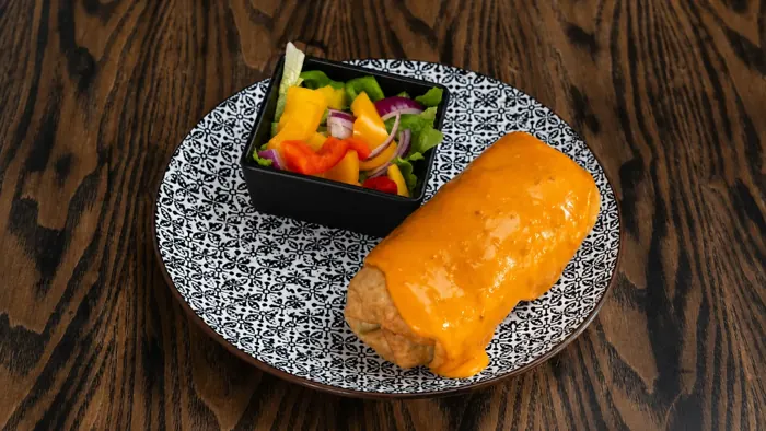 Chicken Chimichanga - Mexican food at Sierra Paphos